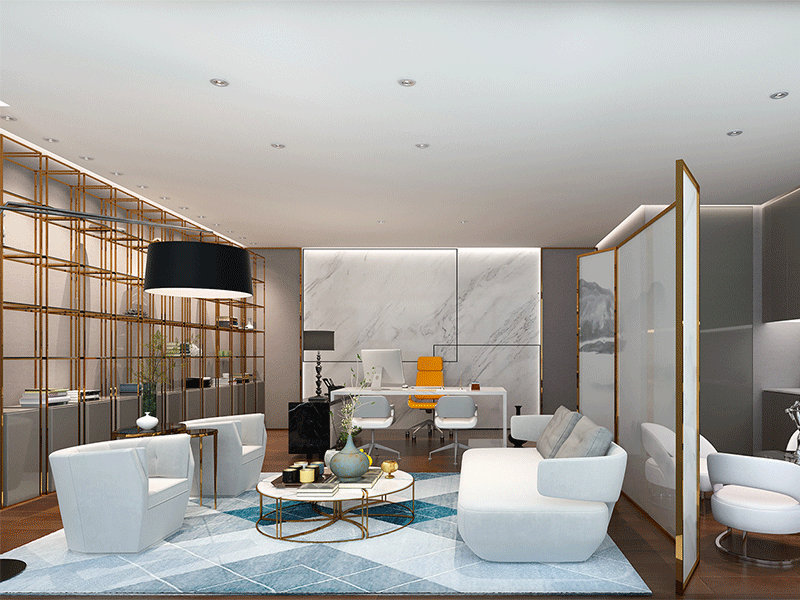 華妙互聯(lián)網(wǎng)公司辦公室裝修設(shè)計(jì)風(fēng)格